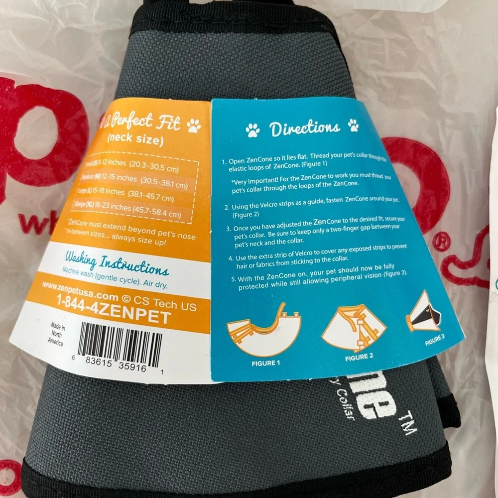 Pet Cone Collar size small NWT Unused